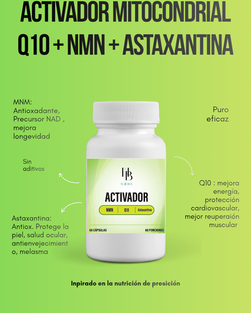Activador Mitocondrial Q10 + MNM + Astaxantina