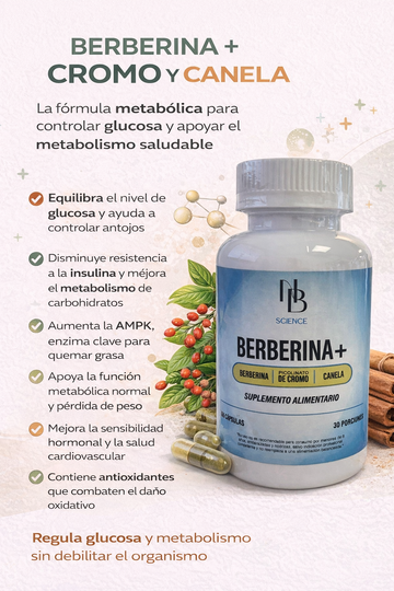 Berberina + Cromo + Canela