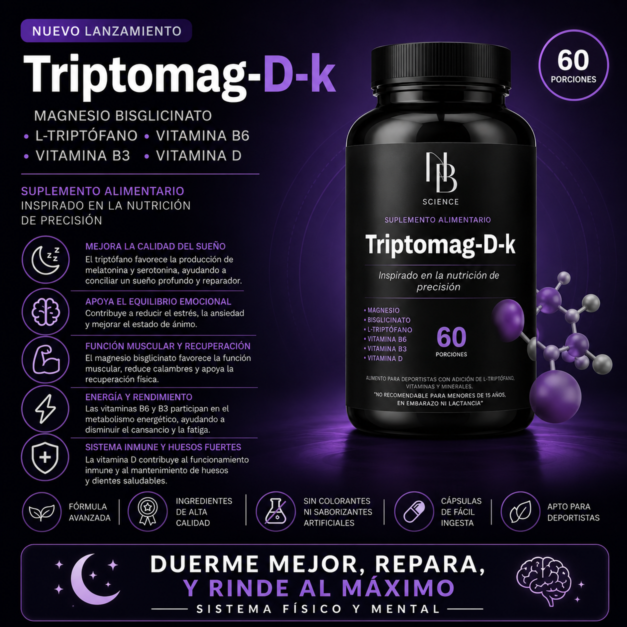 Triptomag 60 cápsulas