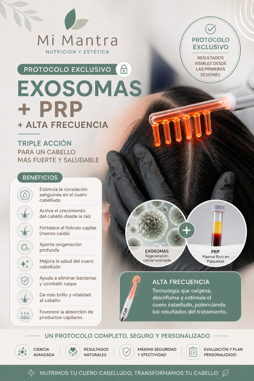 Plasma rico plaquetas + exosomas y vitaminas